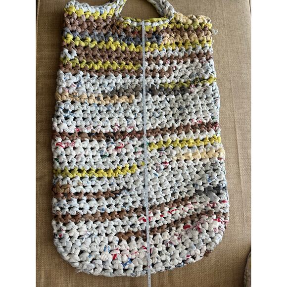 Handmade Recycled Grocery Bag Tote (Extra Long: 16.5" x 24.5") - Picture 6 of 9